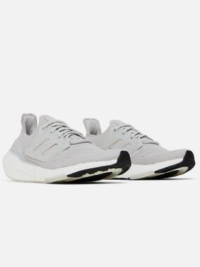 adidas Women’s Light Gray and White Running Sneakers